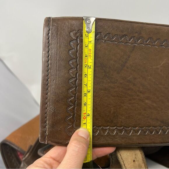 Vintage Leather and Kilim Backpack Dark Brown Travel Bag Backpack - Picture 8 of 16